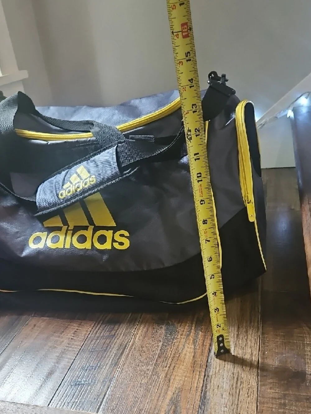adidas Black and Yellow Sports‎ Duffel Bag